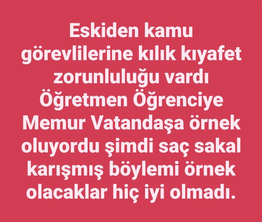 Orhansglm's tweet photo. Evet eskiden kamu görevlilerini kılık kıyafet ve davranışlarından tanırdık kılık kıyafet serbestisi gelince bazı kamu görevlilerine memur demek için bin seğil onbin şahit lazım hiç  iyi olmadı Sn @RTErdogan Sn @dbdevletbahceli @TBMMresmi @tcmeb @Akparti @MhpTbmmGrubu https://t.co/5BXkQu2JXw