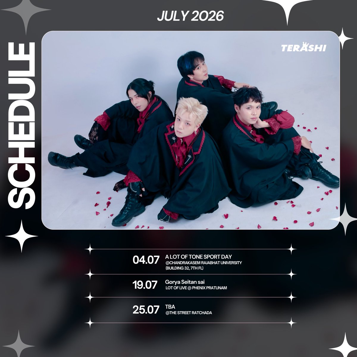 OfficialTerashi's tweet photo. .・。.・゜✭・.・✫・゜・。.

⭐️Terashi Calendar July 2026⭐️

              “🧀💓👖🧩🦷”

.・。.・゜✭・.・✫・゜・。.

#Renentertainment #Terashi https://t.co/V7D5GNxPCn