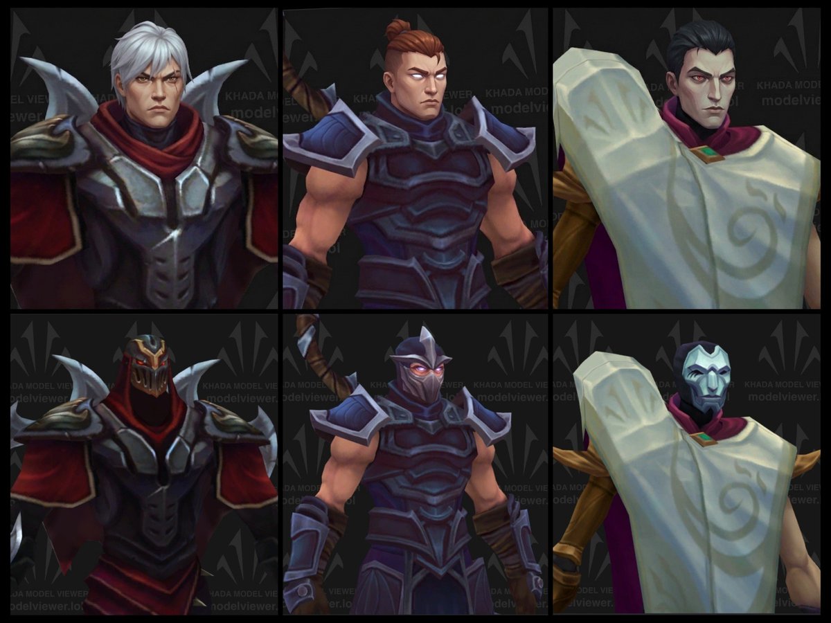JewelD78202138's tweet photo. The face of this Characters 
#Zed #Shen #Jhin https://t.co/UEjaX6FV41