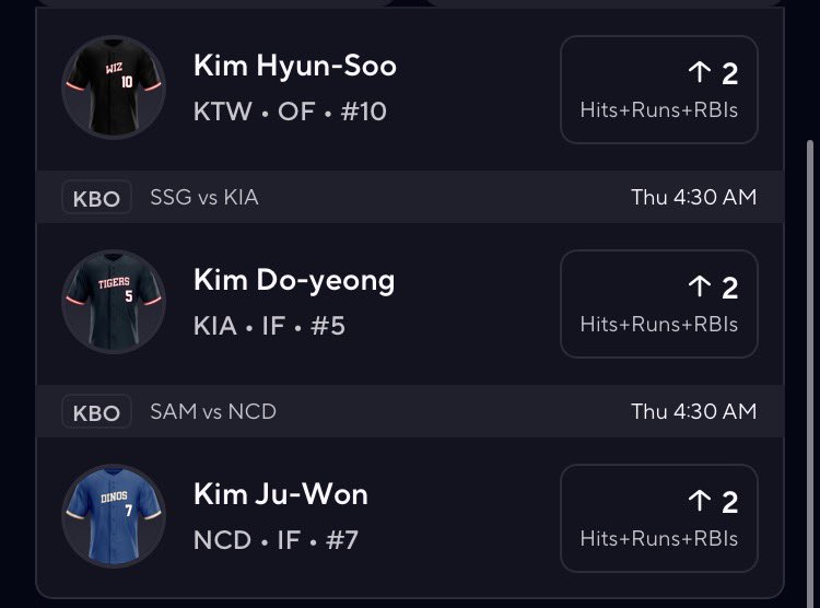 SavageRichard7's tweet photo. KBO W &amp; C ⚾️🔬‼️🍀 

Like + Retweet 🙏🏽😁

Click Link in Bio to Join 

https://t.co/YGTWbXC4sn

#Prizepicks #KBO #Gambling𝕏 https://t.co/nYmCML8BDu