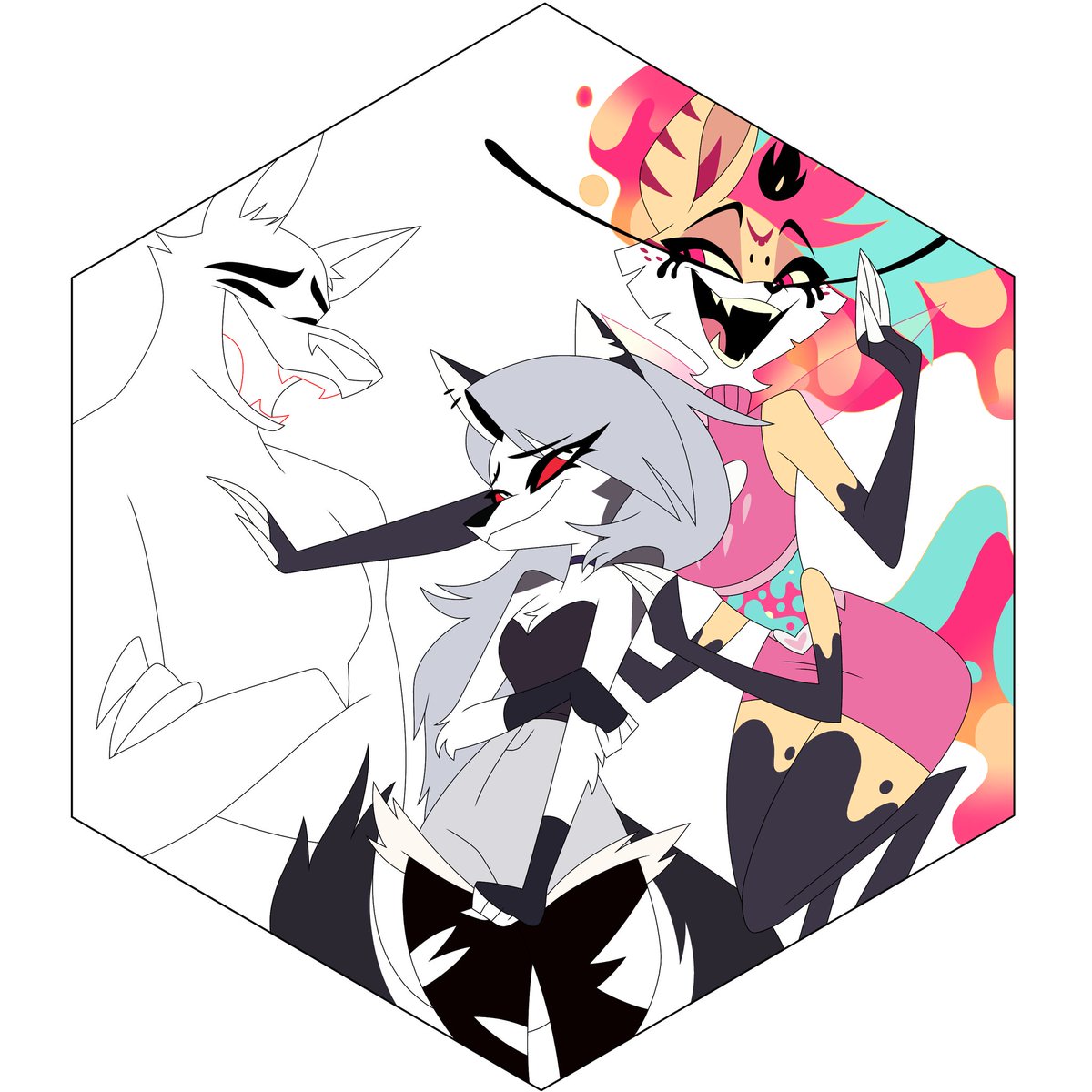 VivBasesTweets's tweet photo. And the other variants!
Vortex x Loona x OC
Vortex x Beelzebub x OC
Loona x Beelzebub x OC
#HelluvaBoss #HelluvaBossBase https://t.co/FgcPWUe4UG