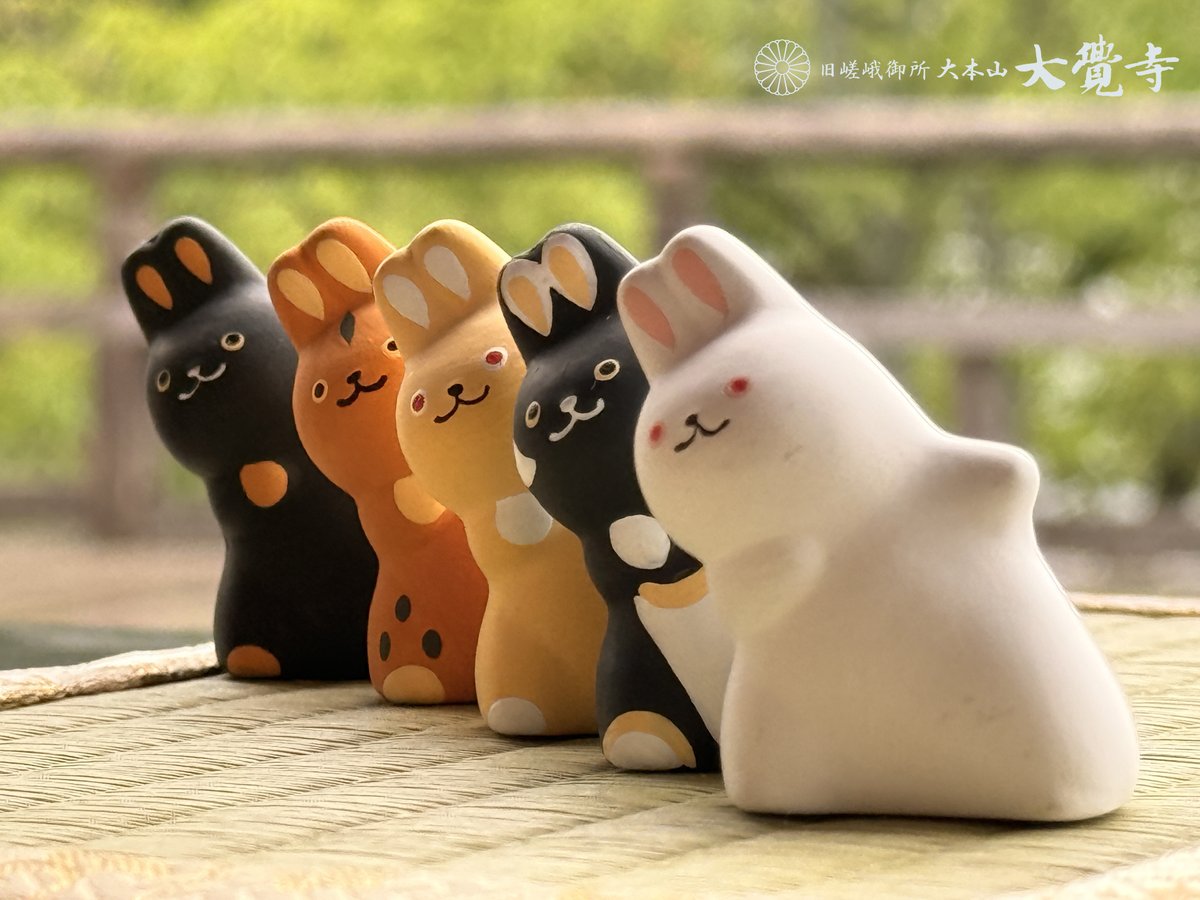 kyoto_daikakuji's tweet photo. 先日は野うさぎのお守りみくじにたくさんの反応を頂きありがとうございます。
こちらのおみくじは現在大覚寺・五大堂にて頒布中です。
ぜひあなたのお気に入りの野うさぎを見つけてくださいね🐰 https://t.co/i0M1JxwLTh