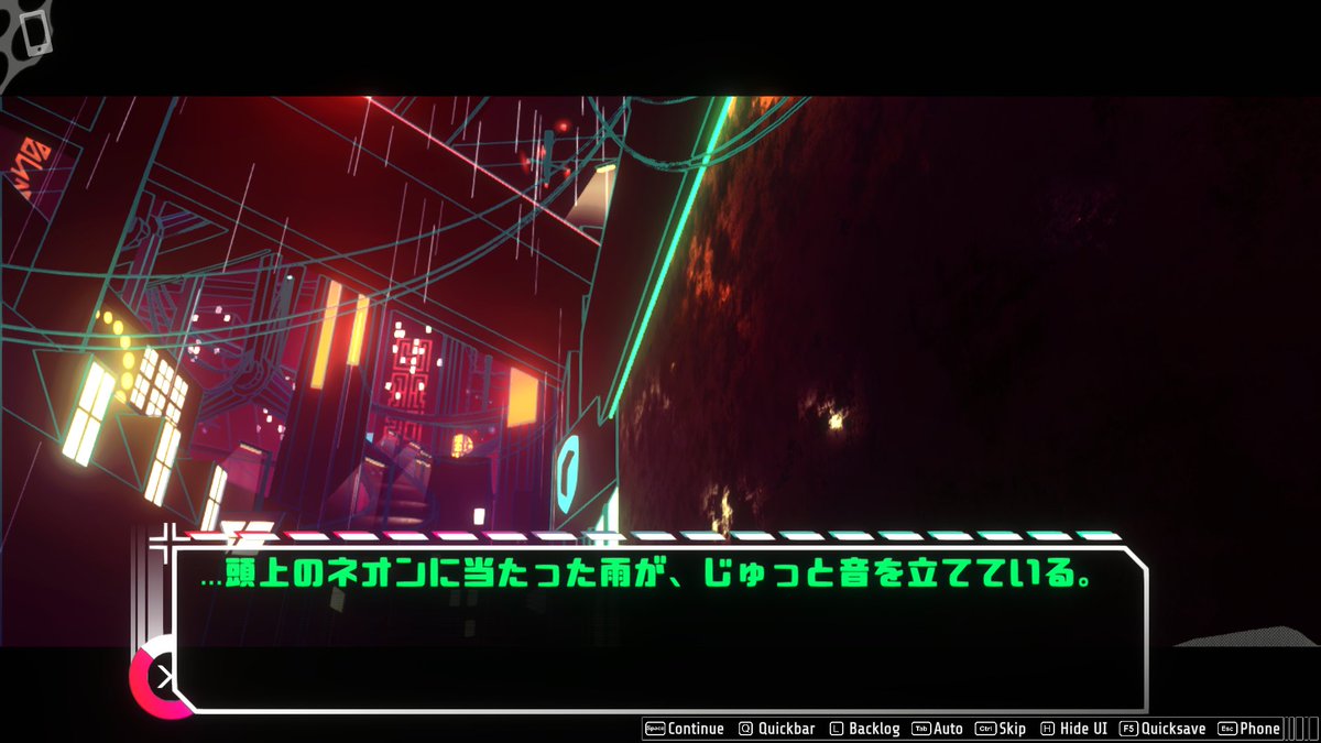 deGron_'s tweet photo. of the devilの日本語化MODを制作しながらプレイ中。

日本ではかなりマイナー寄りだけど、めちゃくちゃいいゲーム。ビジュアルが良すぎるし、演出や世界観もめっちゃ凝ってる。
簡単に言うと、ダンロン✕逆転裁判✕サイバーパンクみたいな感じの推理ノベルゲーム。

DLCでストーリーを解放していく方式だけど、Episode0は無料で遊べる。
色々語りたいけど、ネタバレになるので語れない。

マジで日本でも浸透してほしい。絶対好きな人多いと思��。現状は英語でプレイするしかないけど…