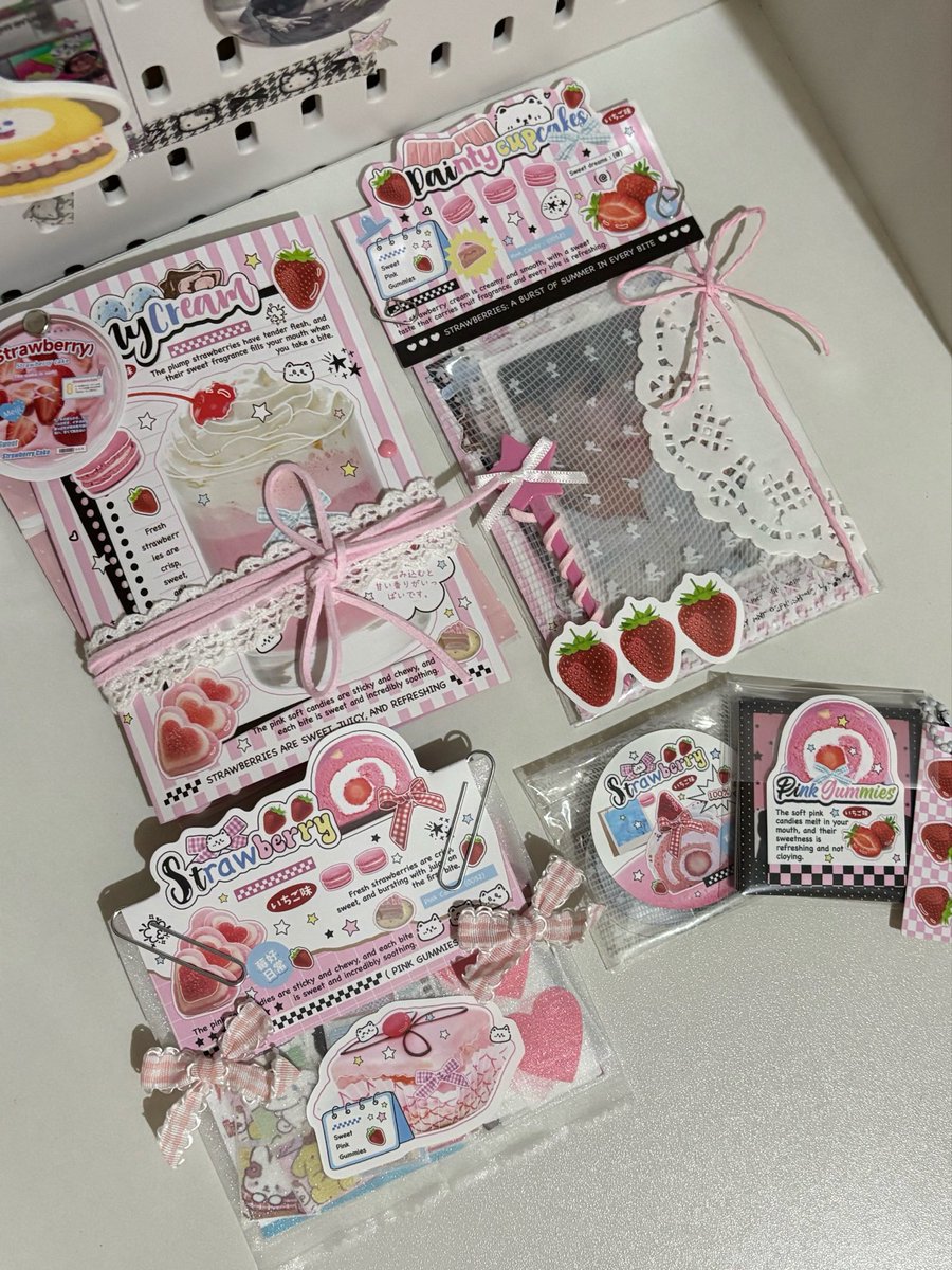 ysaesells's tweet photo. ⋆. 𐙚˚࿔🍦pack with me: strawberry gugu🍓𝜗𝜚˚⋆ https://t.co/pwEXGqFwJR