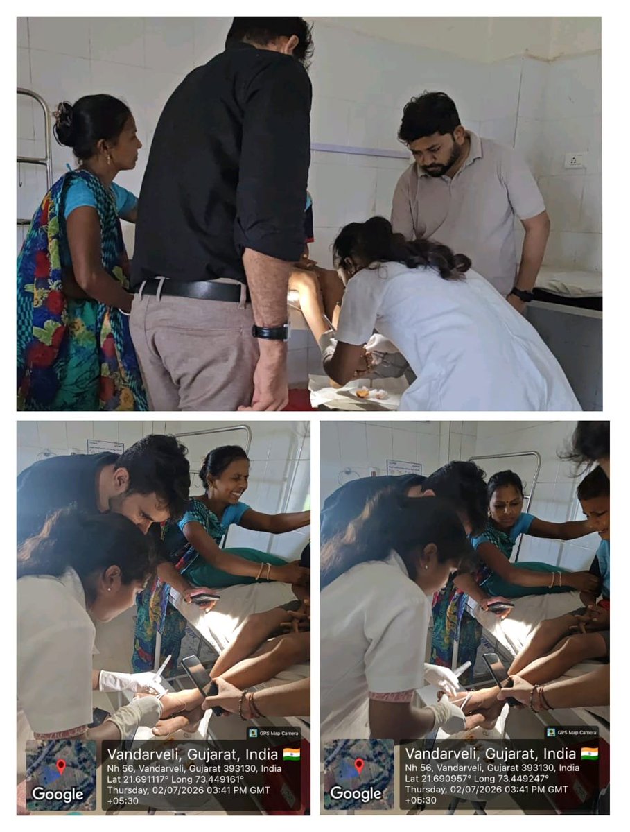 PHCKharetha's tweet photo. 🏥🇮🇳
#HEALTHTEAM
#PHCKHARETHA 
#HEALTHACTIVITIES 
#VILLAGERS #CARE 

🏥Leg Injury Patient Came At PHC KHARETHA Given Quick Treatment. Cleaning, Stitching And Dressing.

#thonetrang #HEALTHTEAM 
#DDOBHARUCH #CDHOBHARUCH #WHO https://t.co/PxCPOTulkt