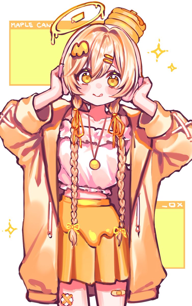 Maple_CANE's tweet photo. 私のキャラクター 「ハニ子」
巣鴨れいん(@SugamoLain)さんがイラスト描いてくれました✨

めちゃくちゃ良すぎる！！
短時間でこのクオリティ！！

友のR1cefarm (@r1cefarm)や天乃おつげ (@ten_otsuge) のジャケ写なども描いてるので皆さん是非ご依頼を！ https://t.co/Dh1vPZQDcY