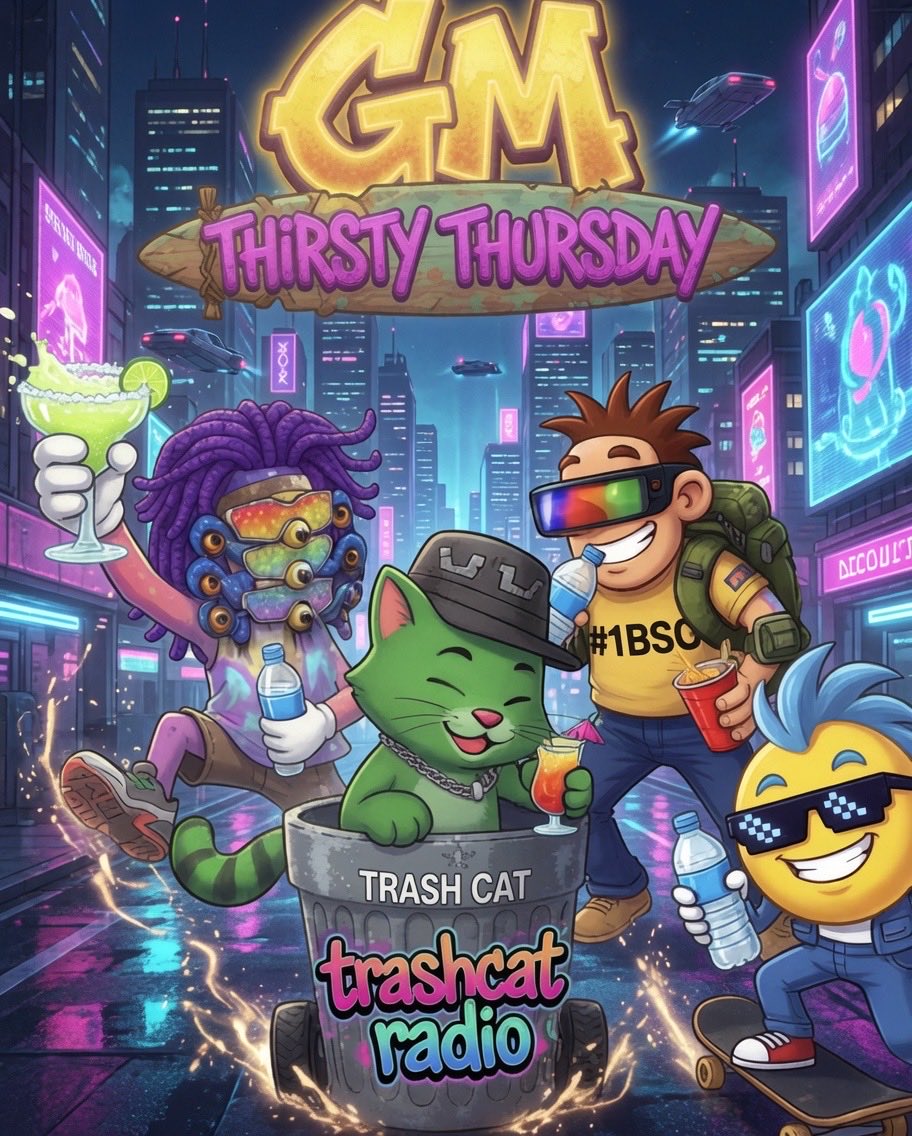 culturemaxxing's tweet photo. GM for the Culture😎

Thirsty Thursday loading …🥂🍾⚡️🔆🍻💪💚☕️☕️💯

Stay hydrated 🚰

Can I get a GM back? https://t.co/tXi0XmbbeC