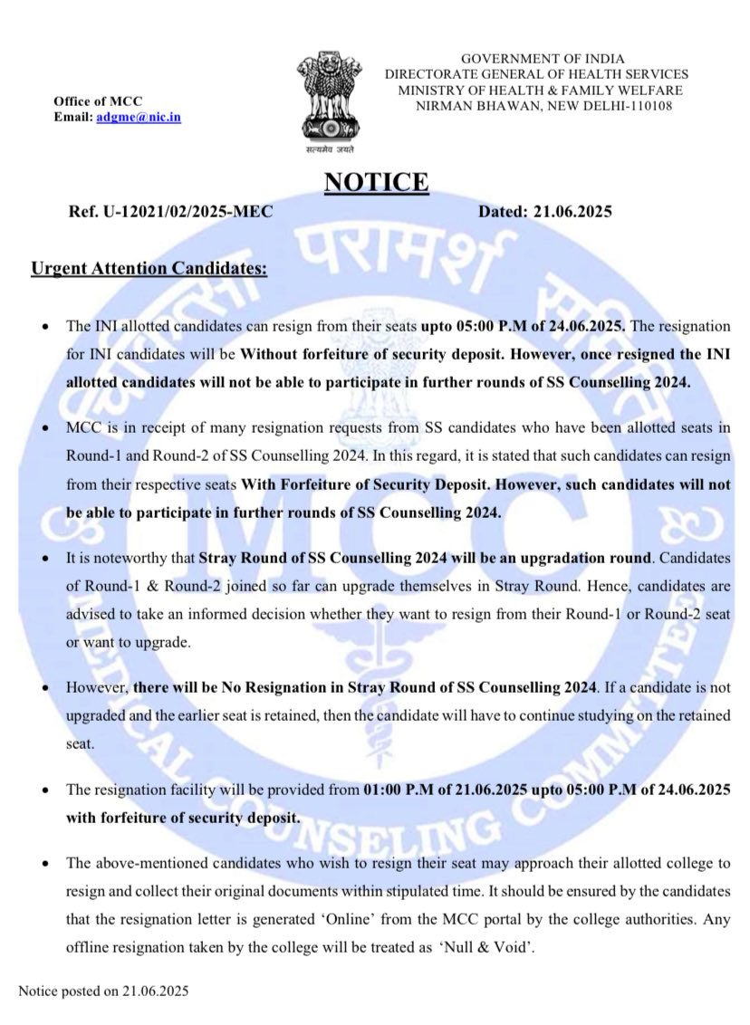 Steth_n_Scrubs's tweet photo. !!FRAUD ALERT!! 
Like last year, this time again, #INI candidates have been given free exit from #NEETSS .
It is obvious that MCC will open the upgradation option for all. 
But,A lot of fraudsters are once again collecting money for court cases for the same purpose!! 
@DghsIndia https://t.co/kXN7Swb3n2