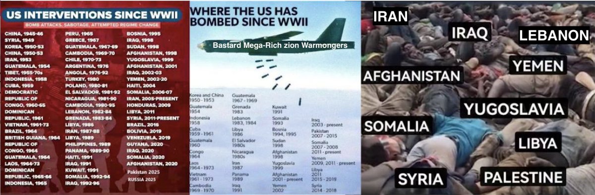 GGreeneJr's tweet photo. 1/250 years:
-Injustice, Oppression Cruelty Conspiracy Fraud Blackmailing Lie..as Domestic policy
-BRUTAL Invasions Massacre Bloody Coup Piracy Plunder..as Foreign policy 
it’s CRIMINAL RECORD, NOT history
-https://t.co/gZjMjUSNbd
-https://t.co/6BxbElPiyY
-https://t.co/k8I0uFT2Gd https://t.co/83GsO2PIN5