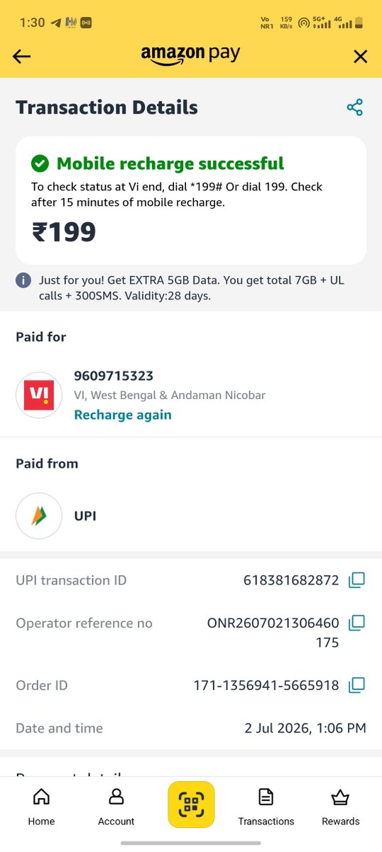 BloggerBrainss's tweet photo. I have mistakenly recharge the number but they denied to give me the refund .But the number is inactive how can recharged successfull on inactive number .Please @UPI_NPCI @RBI @amazonIN help me to recover my fund.The @vicustomercare is scamming the people .Please help https://t.co/axw7X45ARr