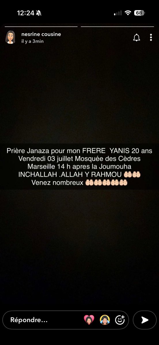 69x18's tweet photo. les gens de marseille svp c pr mon petit cousin venez nombreux ❤️ https://t.co/bHn73djxY1