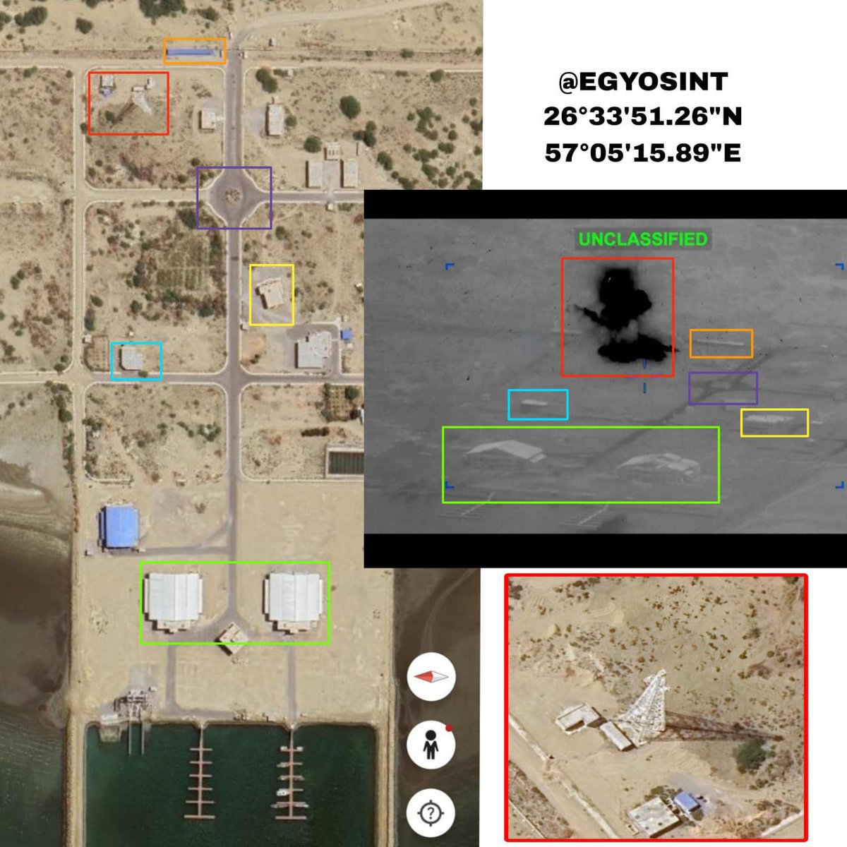 AryJeayBackup's tweet photo. The communication tower in Sirik, which the US attacked 3 times during last weeks tit for tat attacks, is back up today and fully functional according to reports. https://t.co/EsfRmCBMVN