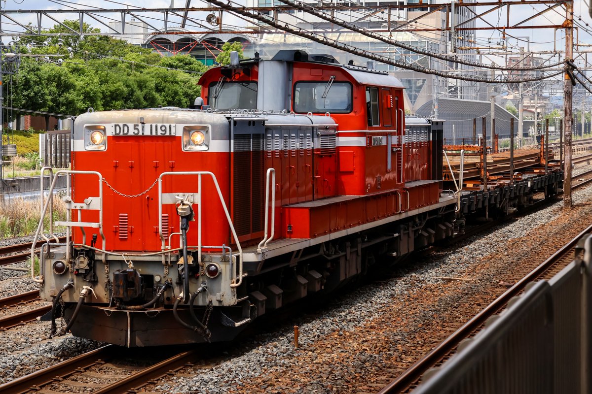 2026.7.2(木) 工9393レ 鷹取工臨 DD51-1191[宮]+チキ2B