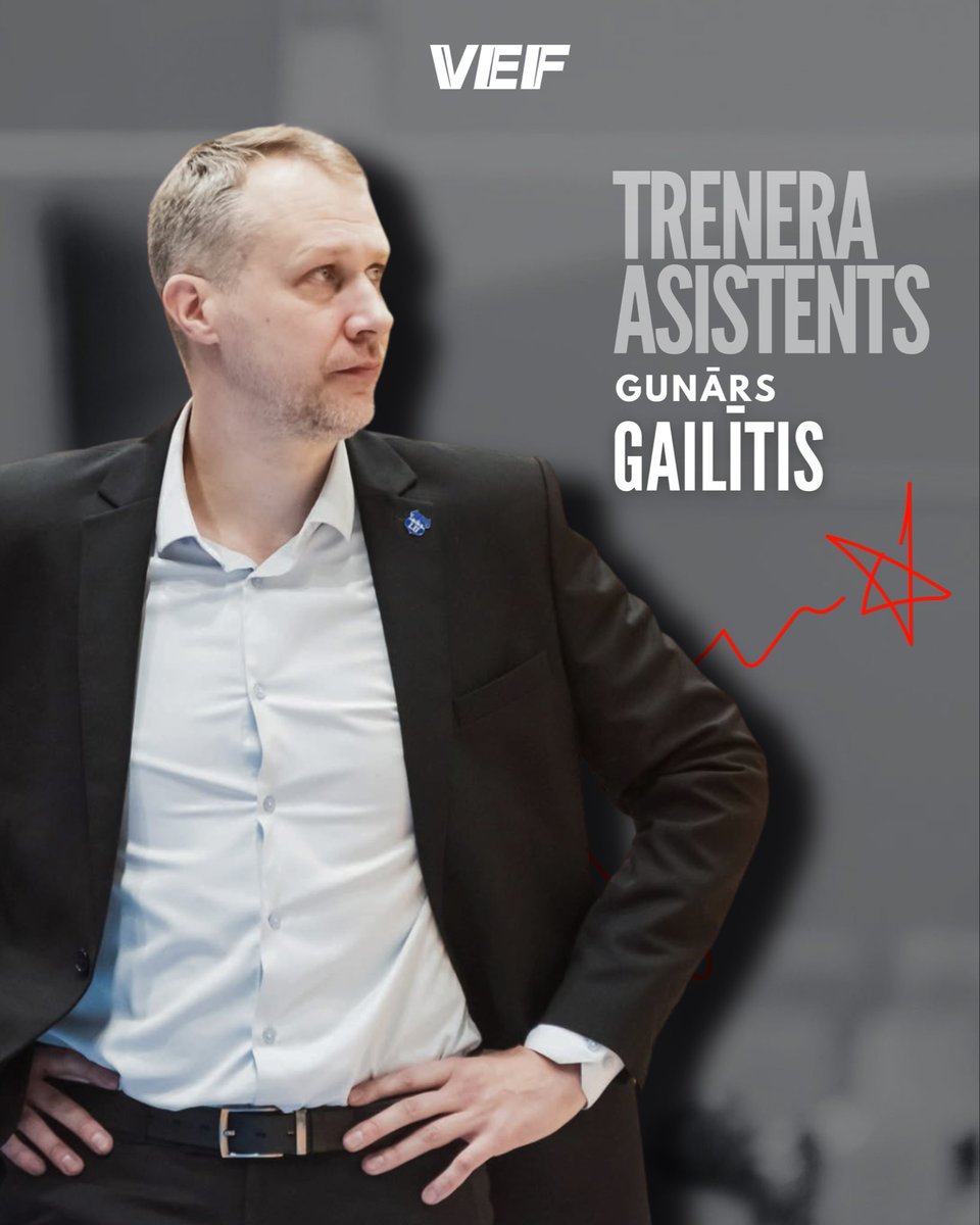 vefriga's tweet photo. Galvenā trenera asistents – Gunārs Gailītis ⚫️⚪️🏀

Gunārs Gailītis iepriekšējā sezonā pildīja asistenta pienākumus ”Valmiera Glass/ViA” komandā, savukārt iepriekš bijis ilggadējs “Latvijas Universitātes” komandas treneris gan galvenā trenera, gan asistenta amatā.

🎙️ Gunārs Gailītis: “”VEF Rīga” ilggadēji ir bijusi organizācija ar augstiem standartiem, augstu darba ētiku un prasībām. Prieks kļūt par šīs organizācijas sastāvdaļu un pēc gada atkal atgriezties savās mājās Rīgā.”