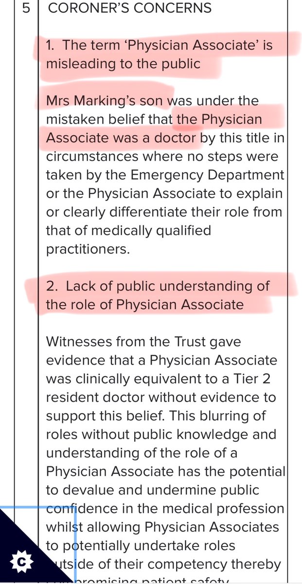 MedRegoncall1's tweet photo. 🔴 This is verging on criminality.

A Physician Assistant killed a lady by fobbing her off with a “nosebleed diagnosis” while she had a bowel obstruction and was vomiting blood. 💀☠️☠️

⭕️ The PA didn’t know how to perform a proper abdominal exam.

⭕️ They think all patients coming to the ED are just “anxious.”

⭕️ The recommendations from Leng’s review have not been actioned yet, and PAs are still being let loose on patients.

The NHS is “the envy of the world.”