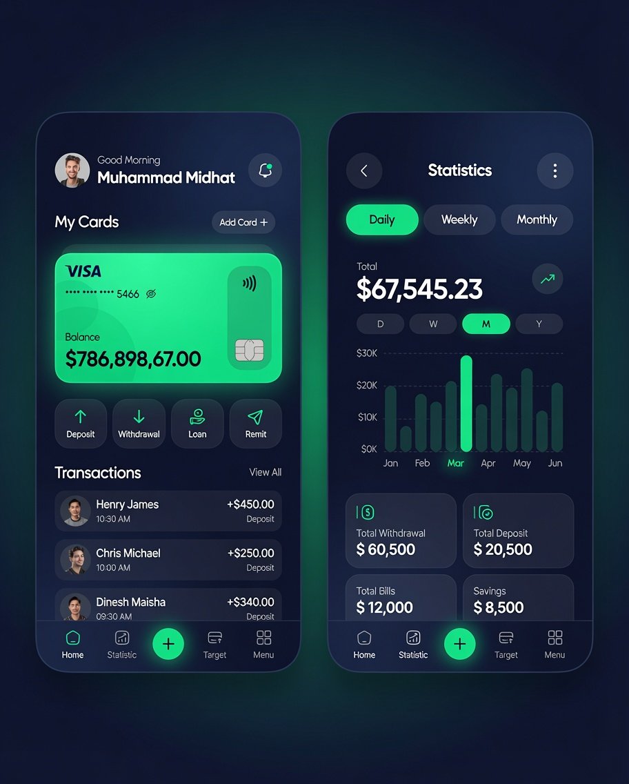 midhat_81's tweet photo. New banking app glow-up complete ✅
From good to premium iOS experience in one shot
#MobileDesign #FinTechDesign #iOS #AppUI https://t.co/gEJkcRlrQ5