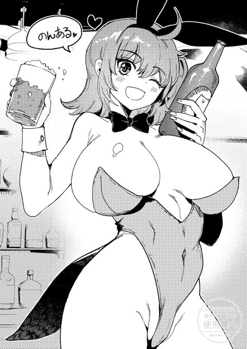 大人のカルデニア 夜のバニーバーで職業体験❤するぐだ子ちゃんのらくがき 
