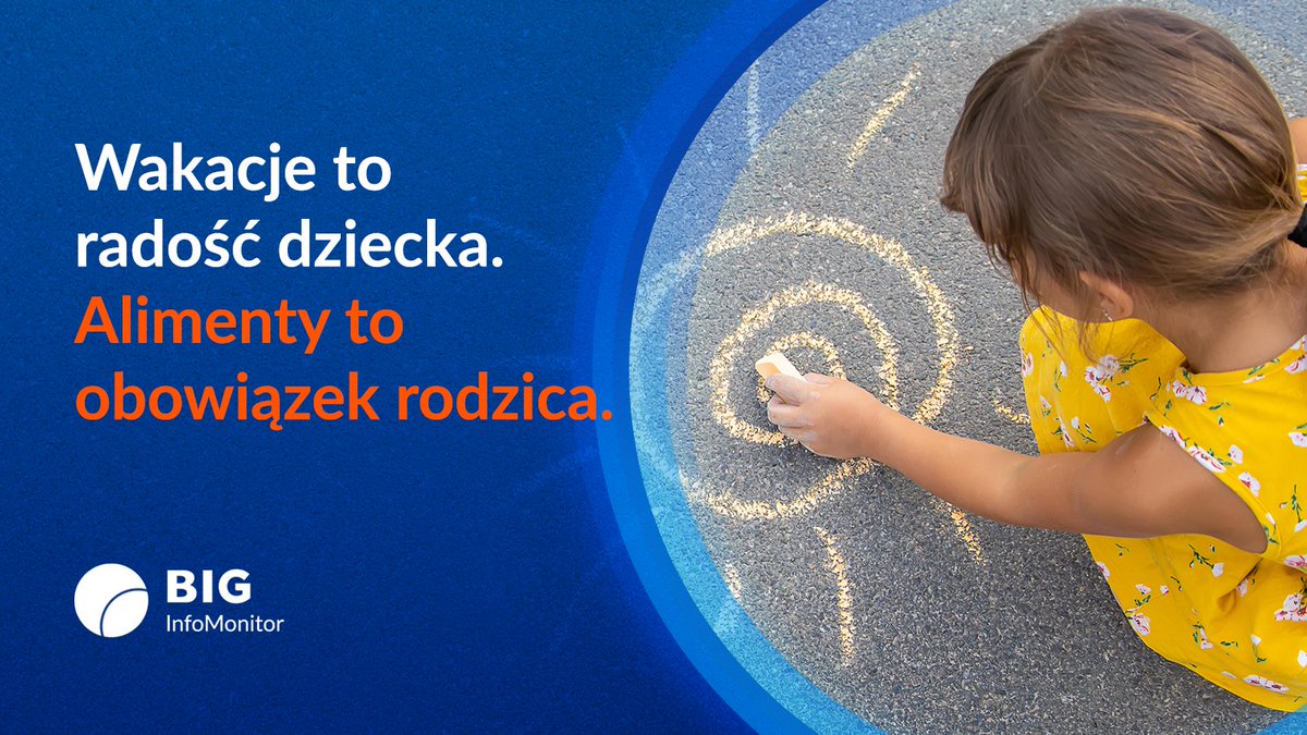 BIGInfoMonitor's tweet photo. Wakacje to radość dzieci i dodatkowe wydatki. ☀️
Alimenty pomagają pokryć https://t.co/zGyuGs8MKe. koszt obozu, kolonii czy zajęć.
👉Odzyskaj alimenty: https://t.co/7SUtO1FGgY
#BIG #InfoMonitor #Alimenty https://t.co/Rm00C1Ycgg