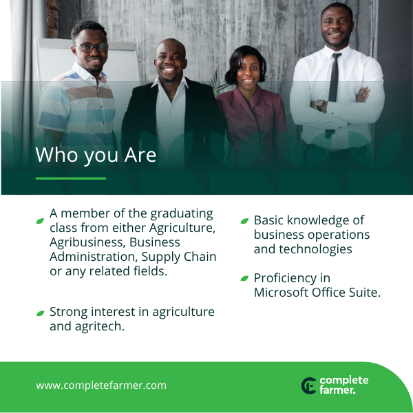 CompleteFarmer's tweet photo. Are you part of the 2026 graduating class?
Kick-start your National Service with Complete Farmer and gain hands-on experience in a leading Agri-tech company.

Apply now using the link below and tag someone who shouldn't miss this opportunity!
BambooHR (https://t.co/0KvZ0nLAxG) https://t.co/LA7eLwoVDM