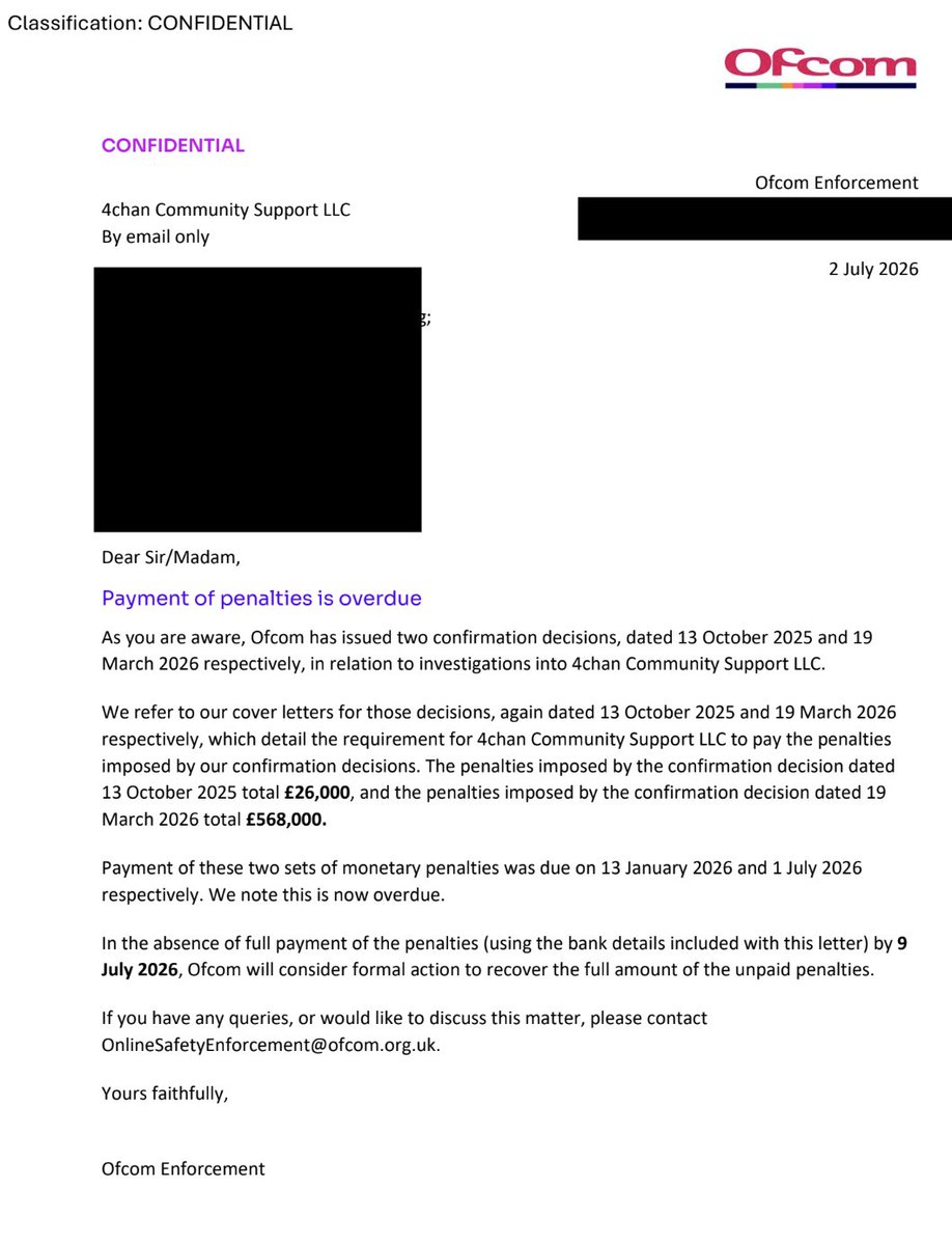 prestonjbyrne's tweet photo. Ofcom wrote. Again. 

Demanding that 4chan pay its fine. Sent us bank details and everything. Oh no. Super scary.

We replied with a hamster. Again. https://t.co/er9RZXBYNT