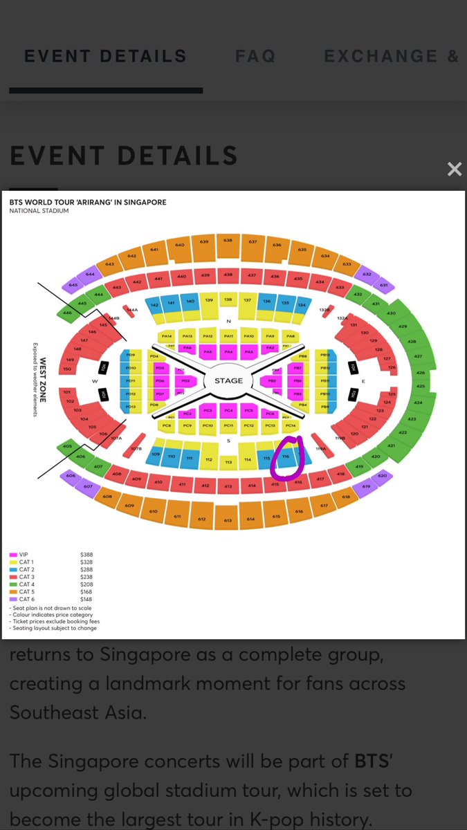 shafearless's tweet photo. Selamat pagieeh, mari kembali menyambut warga wargi X dengan WTS sayahh

wts 2 tix BTS in SG CAT 2 - Day 1 - Weverse Presale - Section 116

- normal price
- side by side seat

DM if interested

wts want to sale arirang in sg bts in singapore army international army https://t.co/PRbYIC7a38