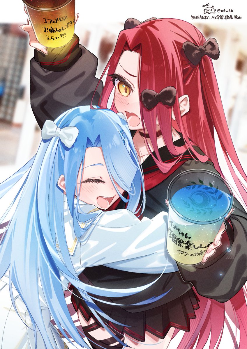 o6w6b's tweet photo. エフェ子とイプちゃん🍹🥤 #FGO https://t.co/toADdmiwc2