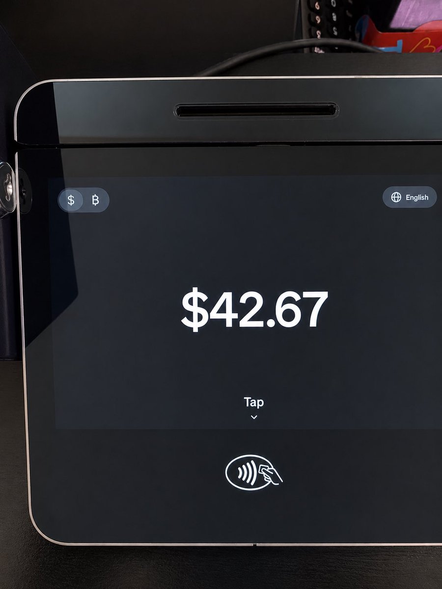 CoryTyler's tweet photo. Found the Bitcoin toggle button out in the wild today!!!Appreciate @milessuter and @CashApp team for inviting BTC adoption through @Square businesses.  Anyone in LA, check out Pho MdR Vietnamese Thai Fusion Cuisine.  Pull up for the food, stay for 5% back in Bitcoin! https://t.co/27ZRlYLY7A