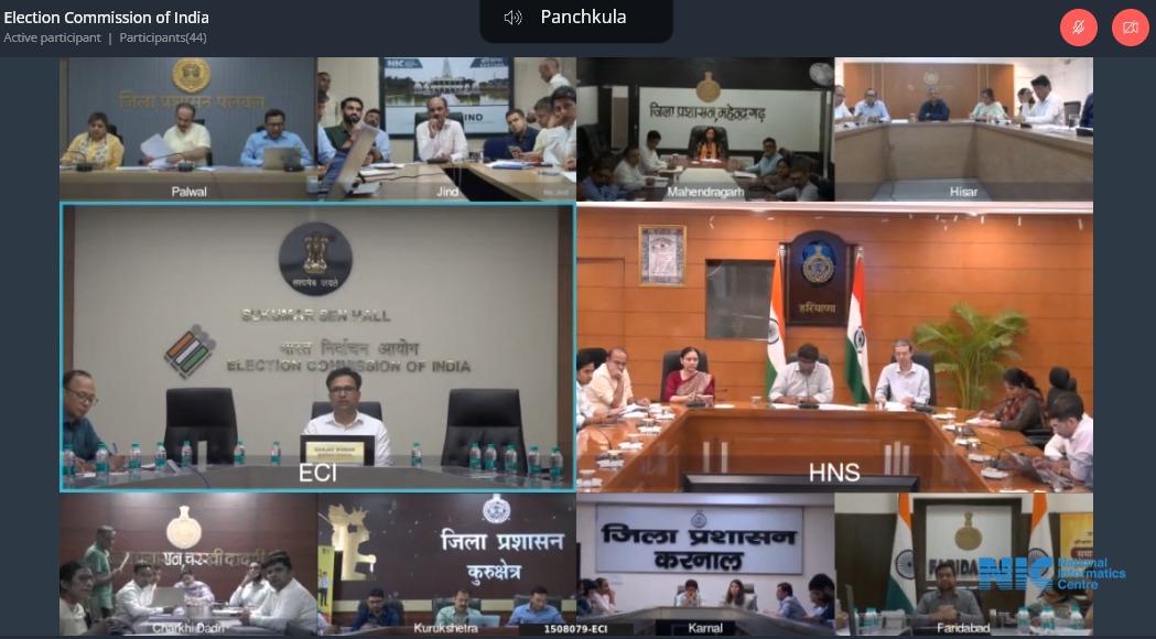 ceoharyana's tweet photo. On, 02.07.2026, ECI reviewed the SIR status of Haryana State with Chief Electoral Officer (CEO) through Video Conference (VC). All the DEOs, Addl.DEOs, EROs, AEROs-I &amp; AEROs-II attended the VC. https://t.co/g67DOSIc6l