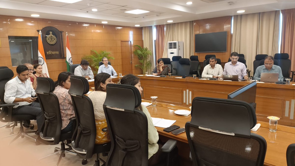 ceoharyana's tweet photo. On, 02.07.2026, ECI reviewed the SIR status of Haryana State with Chief Electoral Officer (CEO) through Video Conference (VC). All the DEOs, Addl.DEOs, EROs, AEROs-I &amp; AEROs-II attended the VC. https://t.co/g67DOSIc6l