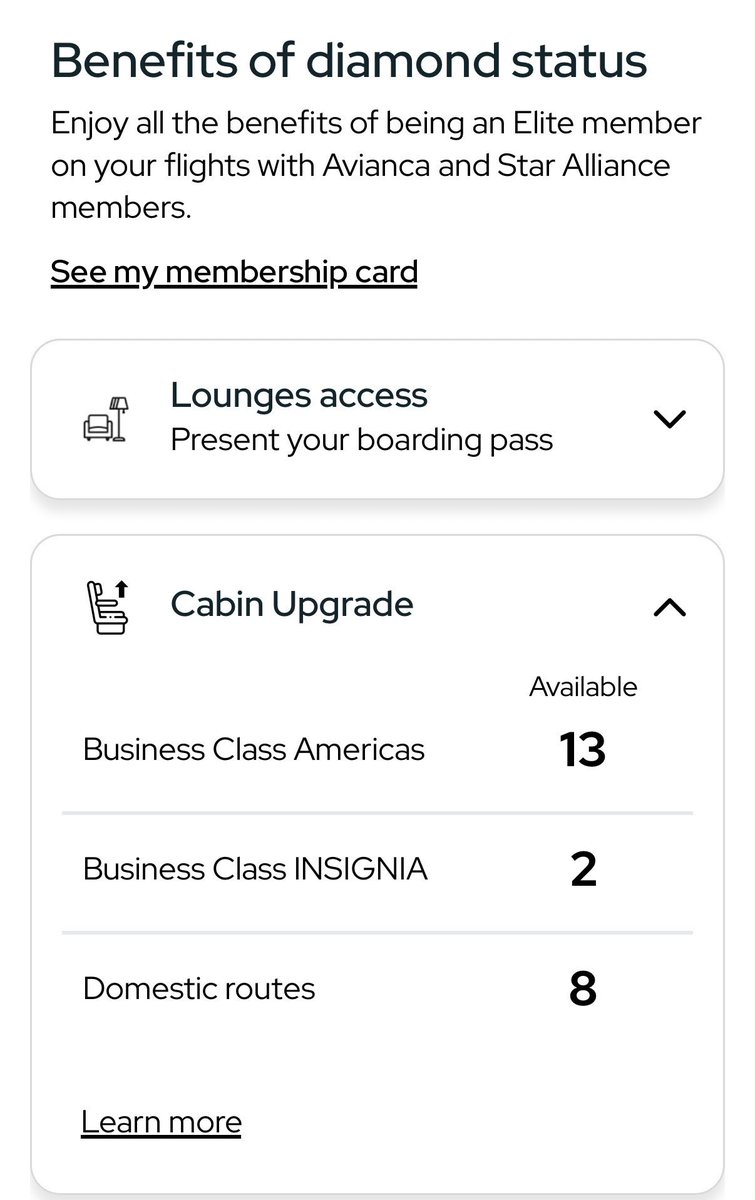 KillaKal's tweet photo. Diamond status on @lifemiles @avianca @aviancasam has been a bust. 

Upgrades should clear 24-48 hours in advance, NOT at boarding.

These cabin upgrade certs have been useless. https://t.co/5CmNGISusf
