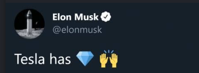 mandigal4's tweet photo. @kyudo_krypto Nieno, było wiadomo z kim mamy do czynienia od czasu spadków na krypto w 2021. Kiedy to nakłamał, że Tesla ma diamond hands. A później wyszło, że jednak sprzedał :p https://t.co/izN5pit5Og