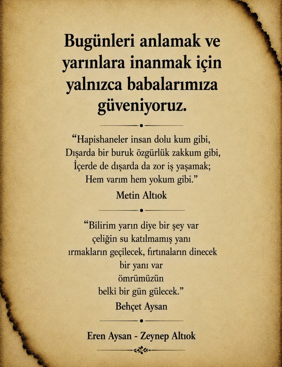 tekirkedi's tweet photo. Her yıl kardeşim Zeynep’le babalarımızın yakıldığı Sıvas Katliamı için bir görsel paylaşırız. Bu yıl içimiz de yangın yeri olduğundan durduk, durduk. Ancak biz değil babalarımız konuşsun istedik. Onlar söylesin ülkenin ahvalini! https://t.co/qf7Z84mwrX