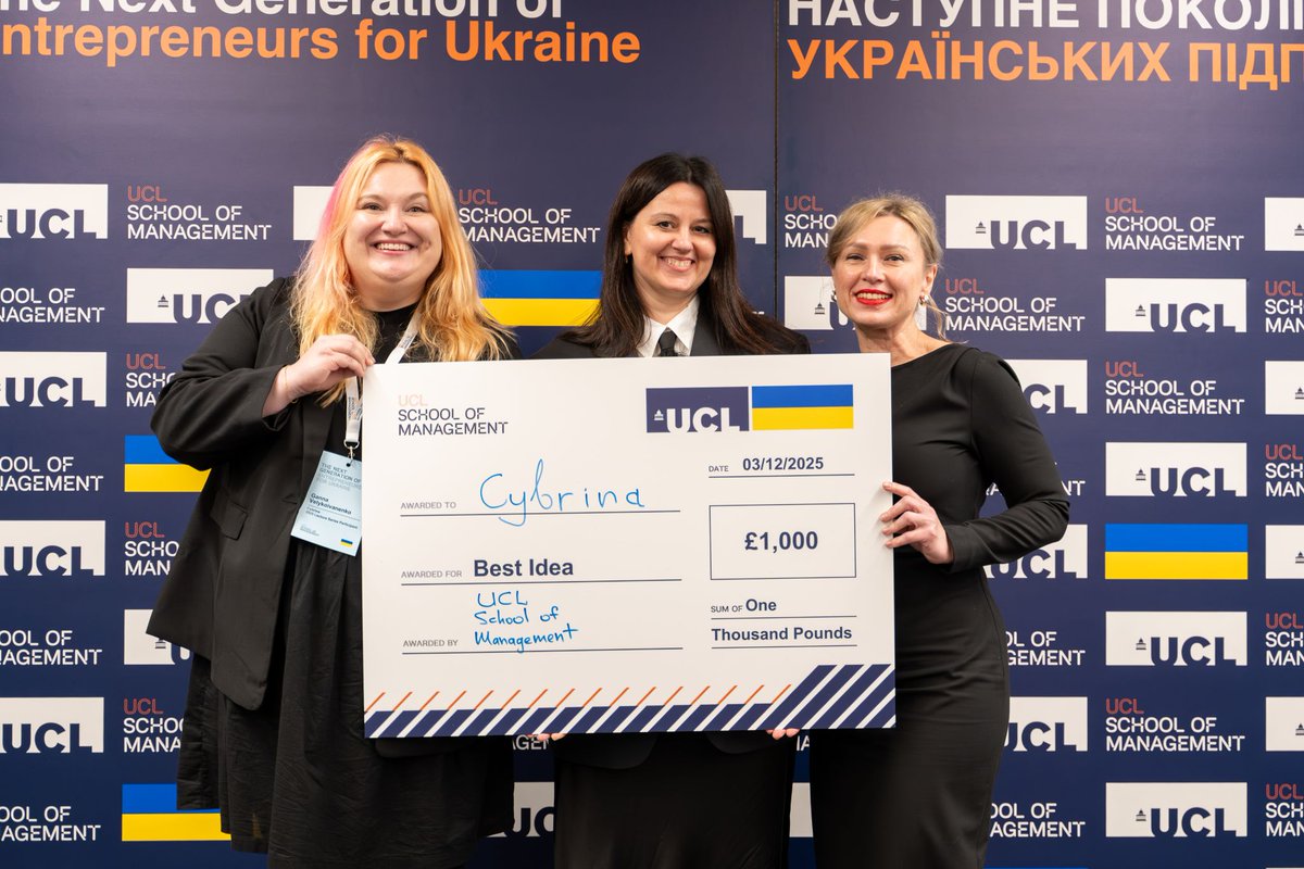 UCLSoM's tweet photo. Applications close 15 July for the Next Generation of Entrepreneurs for Ukraine Lecture Series 🚨

Join our free 12-week programme designed to help Ukrainian entrepreneurs build ventures that support Ukraine's economic recovery.

Find out more and apply 👉 https://t.co/8L1NFZanFZ https://t.co/CDYF3GJrPE