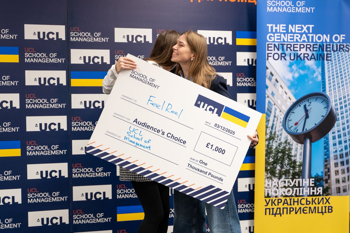 UCLSoM's tweet photo. Applications close 15 July for the Next Generation of Entrepreneurs for Ukraine Lecture Series 🚨

Join our free 12-week programme designed to help Ukrainian entrepreneurs build ventures that support Ukraine's economic recovery.

Find out more and apply 👉 https://t.co/8L1NFZanFZ https://t.co/CDYF3GJrPE