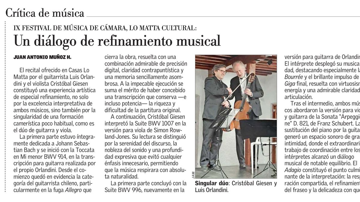 CirculoCriticos's tweet photo. Música | Un diálogo de refinamiento musical - Por Juan Antonio Muñoz #circulocriticosarte https://t.co/9Tuo8Me9oW https://t.co/xM5SLvDyBp