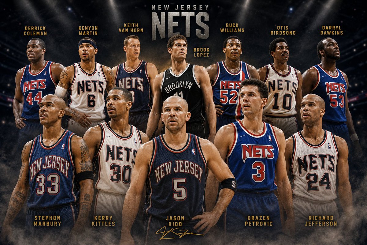 TodoNBA1's tweet photo. @ATLHawks @chicagobulls @cavs @hornets @BrooklynNets @DetroitPistons @Bucks @sixers @celtics @nyknicks @KingJames Llega la plantilla actualizada de los New Jersey/Brooklyn Nets (@BrooklynNets), en el link tenéis a los 12 elegidos 

https://t.co/JFXwGvhuis https://t.co/7oqIyXoNnO