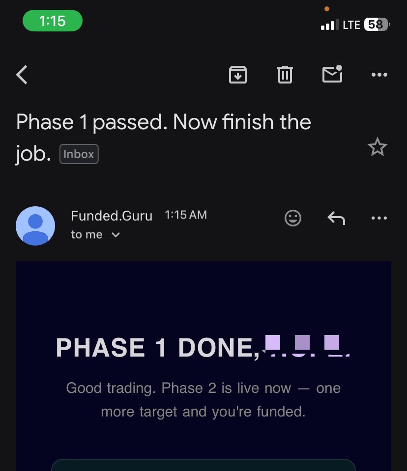 KevinHaleFX's tweet photo. This has to be my quickest passing Phase 1 on any account, due to discipline and a working strategy thanks to @financegeeek 

I would be wrong if I didn’t thank @CreativeRhay for the opportunity and @Funded_Guru for providing easy rules and a seamless trading environment 🔥 https://t.co/OkkHGlY0Vq