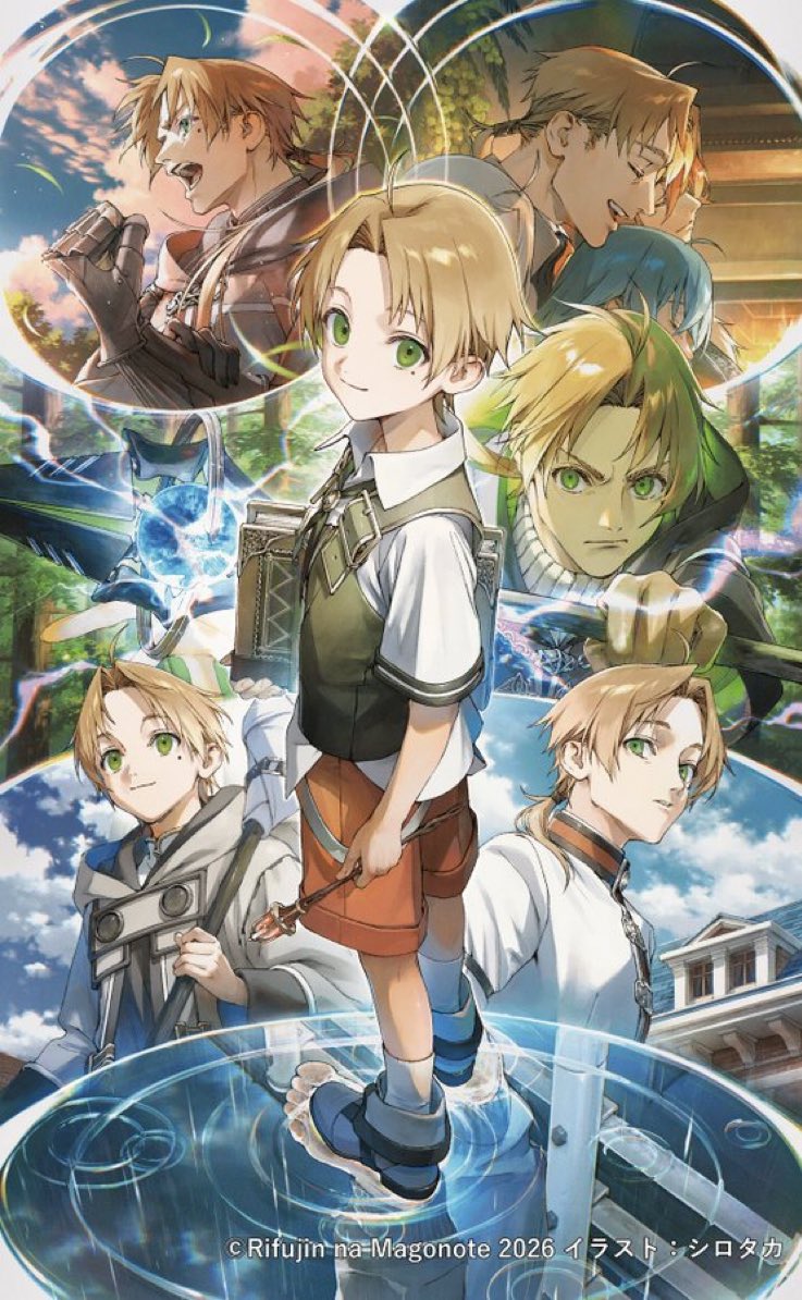 DOAAOQ's tweet photo. I will never stop getting impressed by Shirotaka Illustrations for Mushoku Tensei https://t.co/3pxrKv5g2D