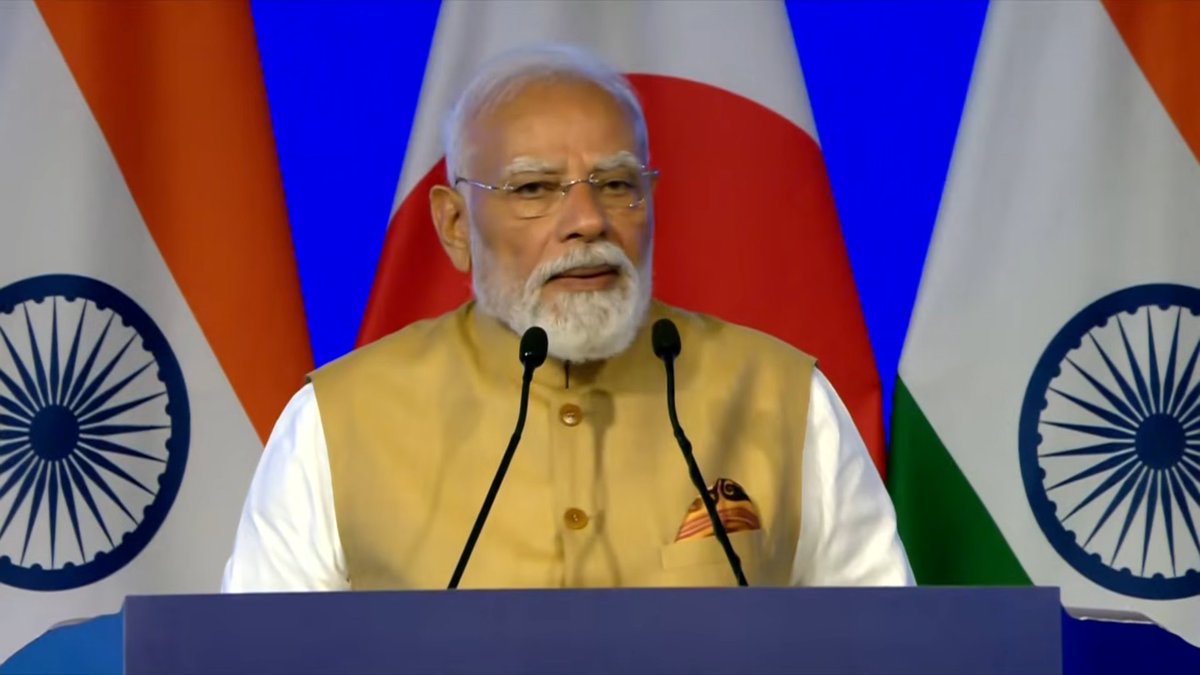 BJP4India's tweet photo. Today, PM Takaichi and I have decided to make our partnership deeper. 

We did agreement in the fields of economic security, AI, defence, and health. Due to this, our partnership will become futuristic and limitless.

Our governments have strategic synergy, confidence and most importantly, clarity. Now, it's your responsibility to turn them into outcomes.

-PM @narendramodi