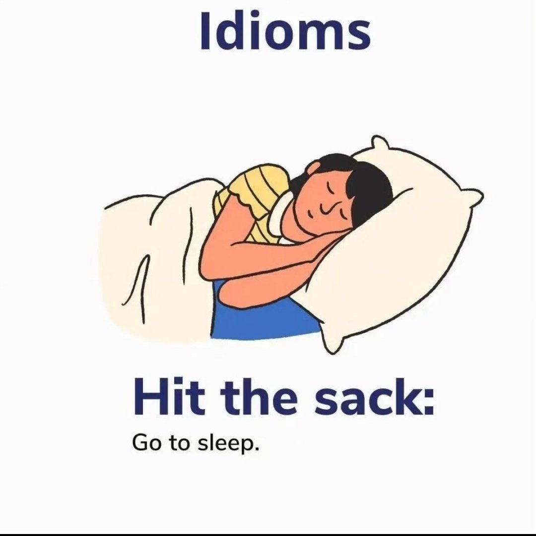 EGrammarTipss's tweet photo. Meaning of "Hit the sack" https://t.co/LKWD1YLCCu