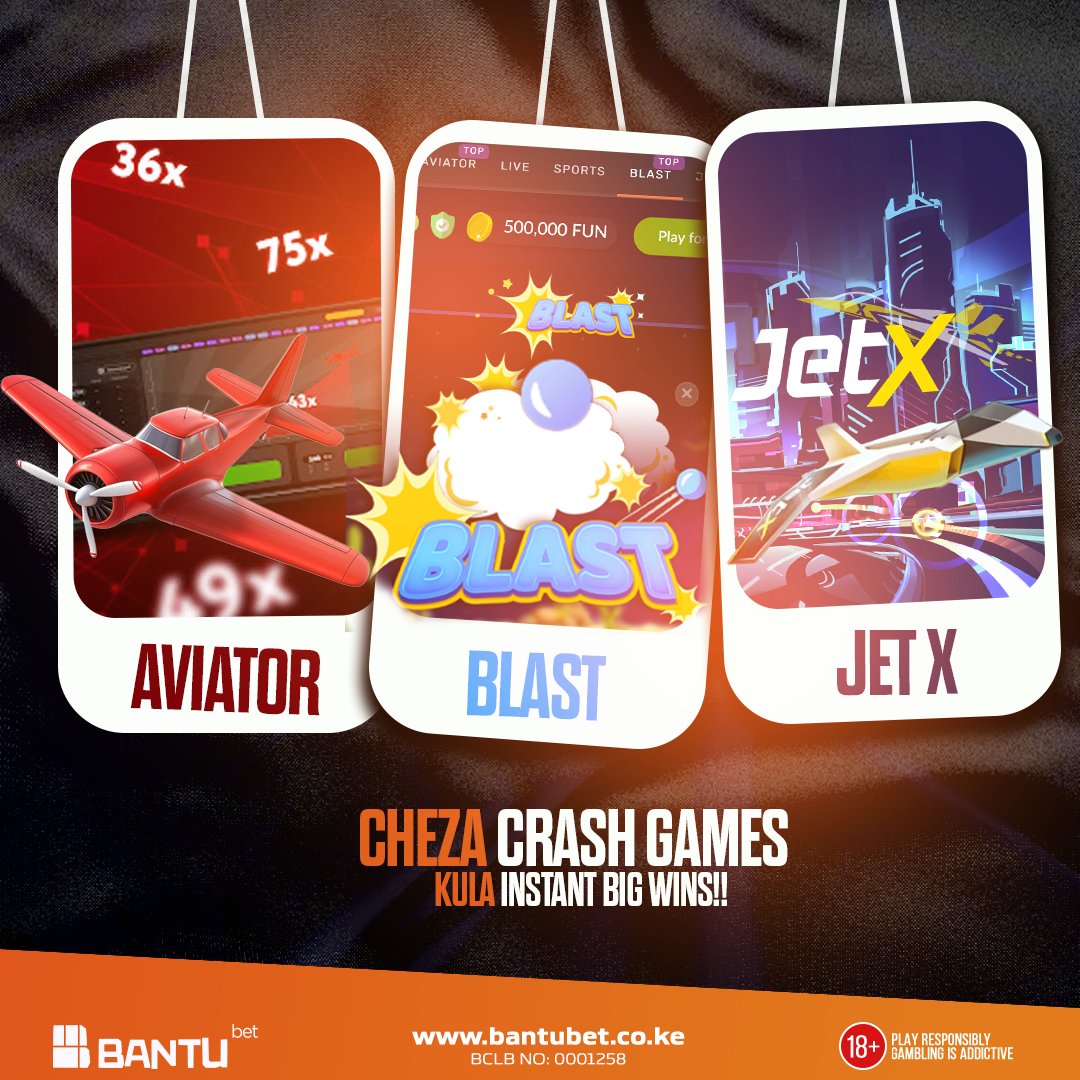 bantubetke's tweet photo. ๐ Crash Games Ziko Moto! ๐ฅ
Ready ku-chase multipliers? ๐ฎ
โ๏ธ Aviator
๐ฅ Blast
๐ JetX
Cheza na BantuBet na uone kama bahati iko side yako. Stake kidogo, chase big wins! ๐ฐ
๐ Game gani unafungua kwanza โ Aviator, Blast ama JetX? ๐
#BantuBet #CrashGames #Aviator #Blast #JetX