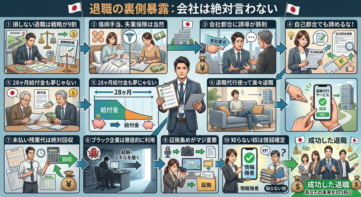 kenji_compass's tweet photo. 退職の裏側暴露 会社は絶対言わない

退職で損するな！

#キャリアチェンジ
#転職
#キャリアアップ
#ジョブチェンジ https://t.co/8rv6PtGNcL