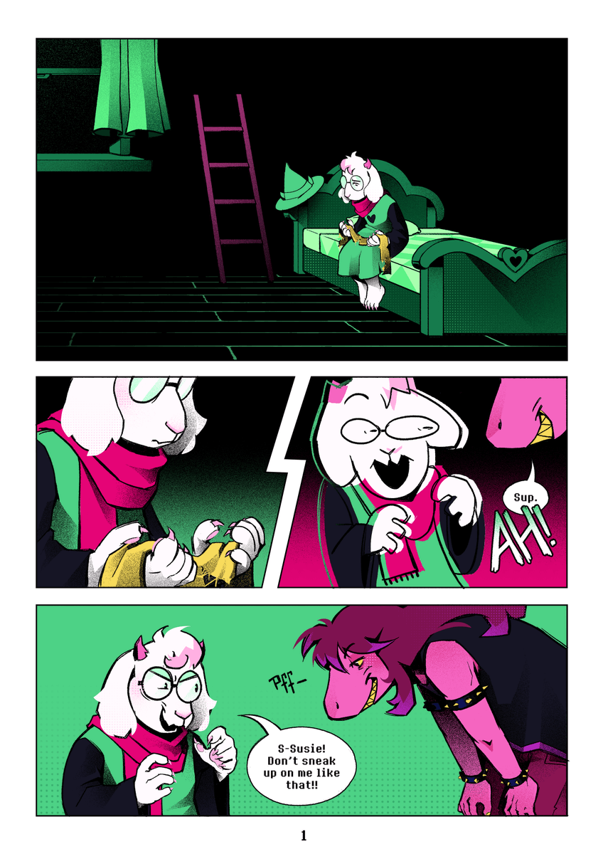 kariogeist's tweet photo. "A scarf that was torn to pieces in the battle, revealing it was all for show."
1/3
(Ralsei, I love you, but put some lights in your room...) 
#DELTARUNE https://t.co/TLTXW5qYpY