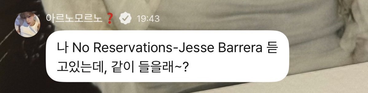 zjiahhao's tweet photo. 르노 노래 추천 ᕷ˖°

🎵No Reservations - Jesse Barrera https://t.co/xRBRumjbAa
