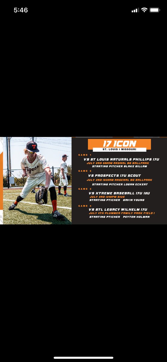 mike_callihan's tweet photo. Rawlings ICON 17U Pitching Rotation for this weekend. https://t.co/TKgVpPvPJl