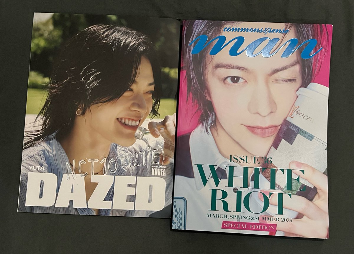 sukinayuta's tweet photo. my dazed korea yuta version is here 🥹🤍
its almost as big as yuta's commons &amp; sense cover 😵‍💫 https://t.co/2Ae9ocjzEC