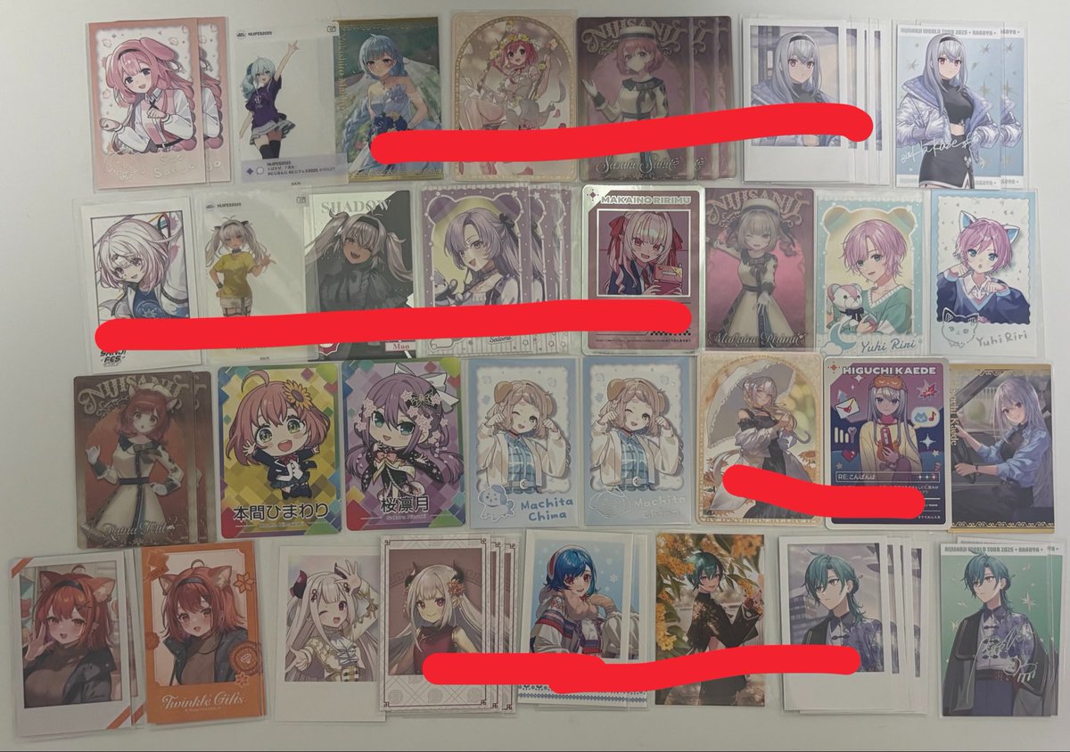 minato04182's tweet photo. @lli1209 初めまして、お声がけありがとうございます。
お求めのものは交換優先で考えているため画像赤線の中から同数の抱き合わせ可能でしたらお譲り可能になります。
再度ご確認のほど宜しくお願い致します。 https://t.co/FaKpRDnAGG