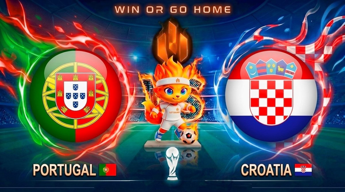 letsburnlab's tweet photo. Fire battle aheadπ₯ CR7 looking to add to his goal tally vs Croatia. Win or go home β whatβs your prediction? π΅πΉππ·
#CR7 #PORvsCRO #LETSBURN https://t.co/kk5wCtn4kX