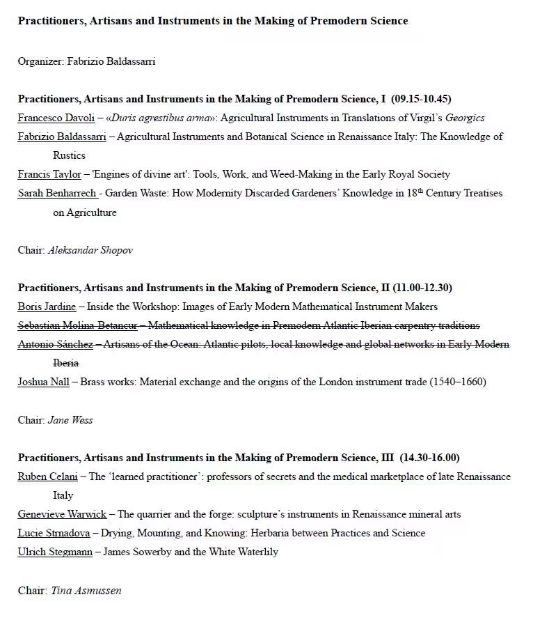 FabrizioBaldas6's tweet photo. if you are in Edinburgh for @hssatwork @ESHS_News #HSS26 #ESHS26 please come to my panels on Practitioners, Artisans and Instruments in the Making of Premodern Science.. #histsci #instruments #artisans #science

Panels are on Monday 13th from 9.15 am...

https://t.co/G1WCnhn0Ug https://t.co/r25gFSshKb