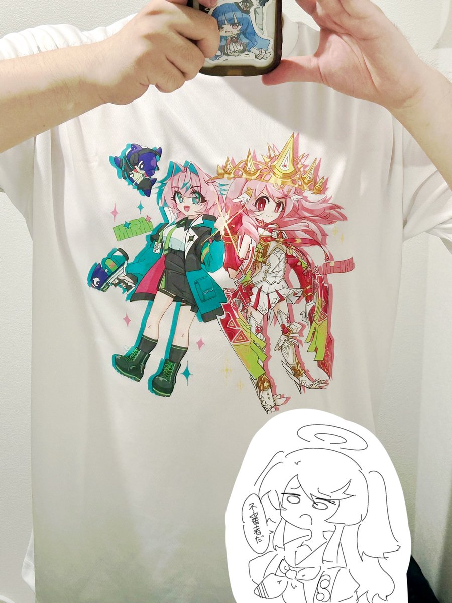 401Meropa's tweet photo. 俺得ステッカーをたくさん作ったので、モンドリ1日目で会った人間に投げつけます

同じ絵を着てる不審者がいたら多分俺です https://t.co/Sz38wme8m6